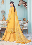 Afrozeh La Fuchsia Luxury Chiffon Unstitched 3 Piece Suit D-01 Ablaze - FaisalFabrics.pk