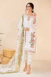 Maria Osama Khan L'Amour Basic Pret 3Pc Satin Suit - ABYAZ
