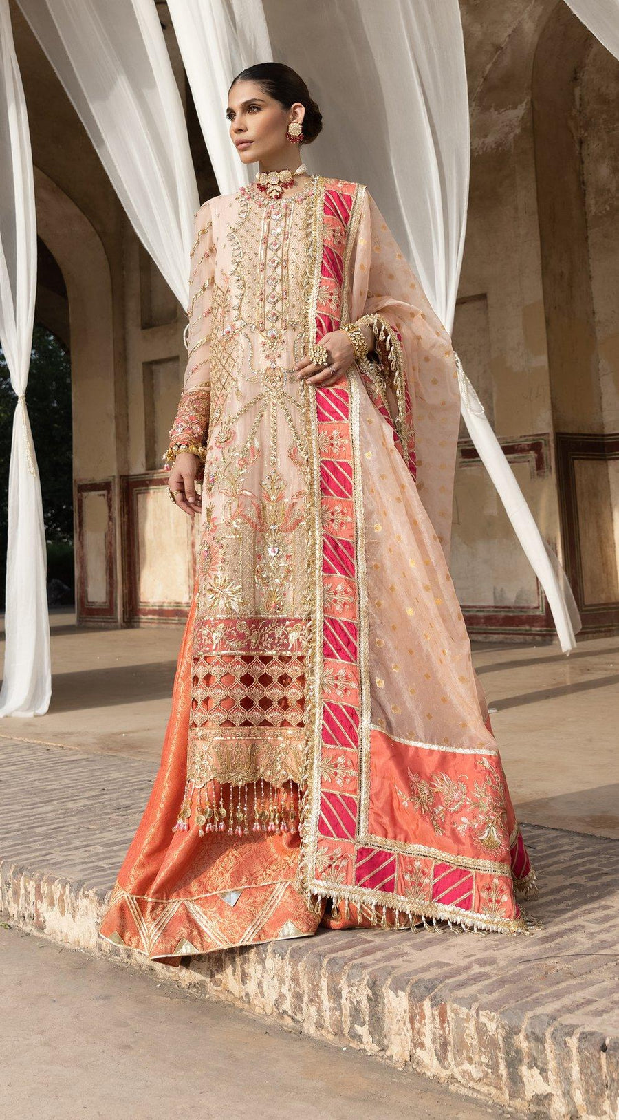 ANAYA By Kiran Chaudhry Opulence 3pc Chiffon Suit AC21-02 ANA - FaisalFabrics.pk