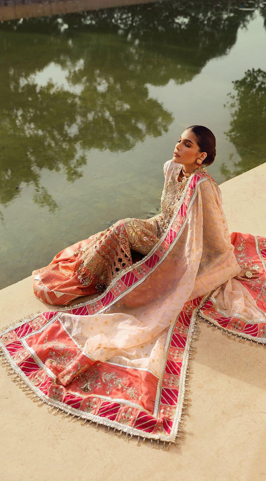 ANAYA By Kiran Chaudhry Opulence 3pc Chiffon Suit AC21-02 ANA - FaisalFabrics.pk