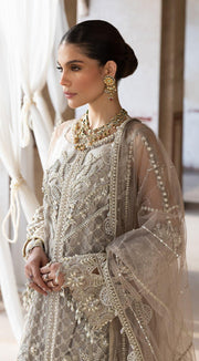 ANAYA By Kiran Chaudhry Opulence 3pc Chiffon Suit AC21-06 JADE - FaisalFabrics.pk