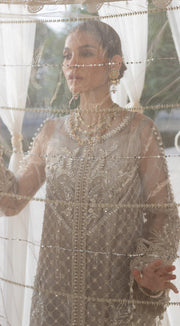 ANAYA By Kiran Chaudhry Opulence 3pc Chiffon Suit AC21-06 JADE - FaisalFabrics.pk