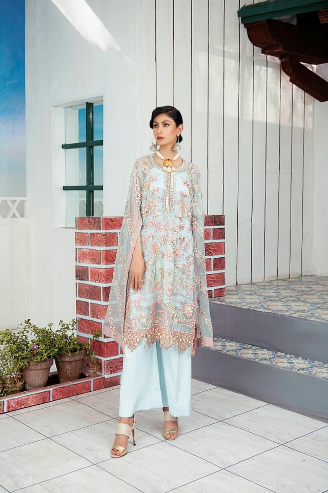 DAHAB by Sumaria’s Couture Festive Unstitched 3Pc Suit D-06 Acacia
