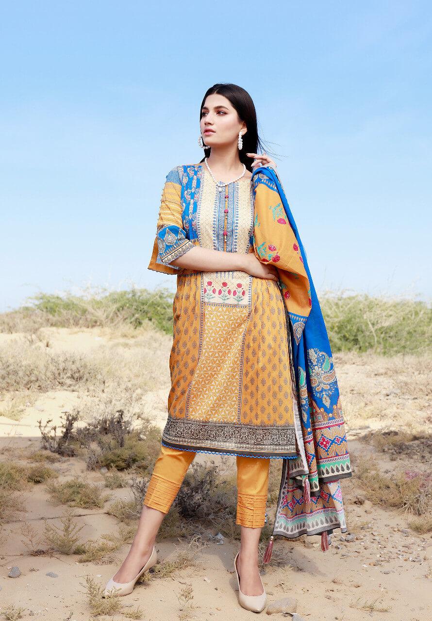 ACE Galleria Summer Essentials 3 Piece Printed Lawn Suit ACE-11068 - FaisalFabrics.pk