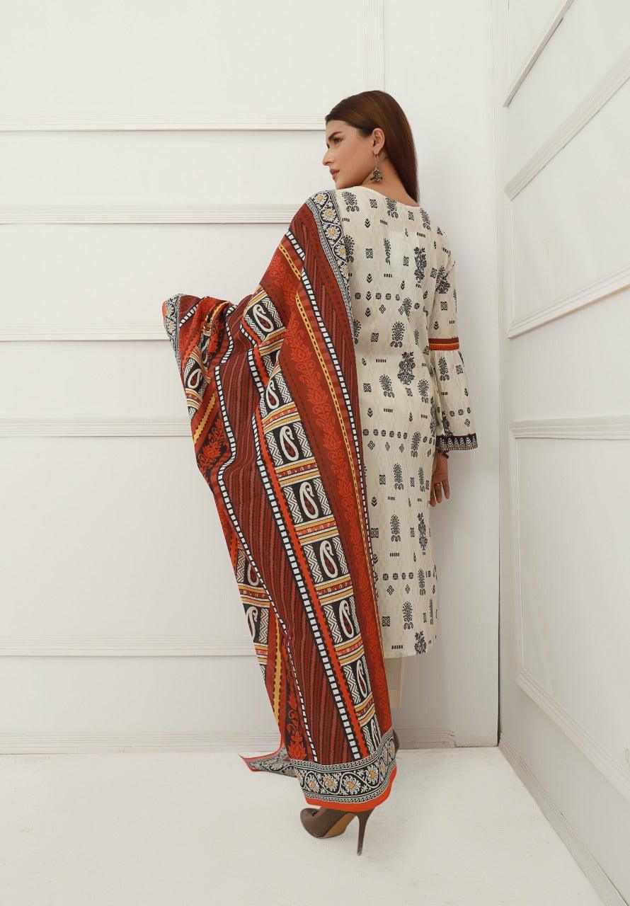 ACE Galleria Digital Embroidered Lawn Unstitched 3pc Suit ACE 12022 - FaisalFabrics.pk
