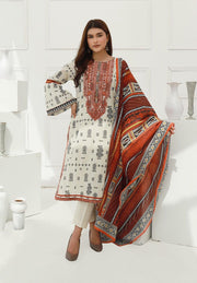 ACE Galleria Digital Embroidered Lawn Unstitched 3pc Suit ACE 12022 - FaisalFabrics.pk