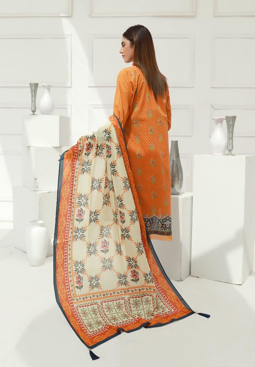 ACE Galleria Digital Embroidered Lawn Unstitched 3pc Suit ACE 12024 - FaisalFabrics.pk