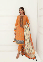 ACE Galleria Digital Embroidered Lawn Unstitched 3pc Suit ACE 12024 - FaisalFabrics.pk