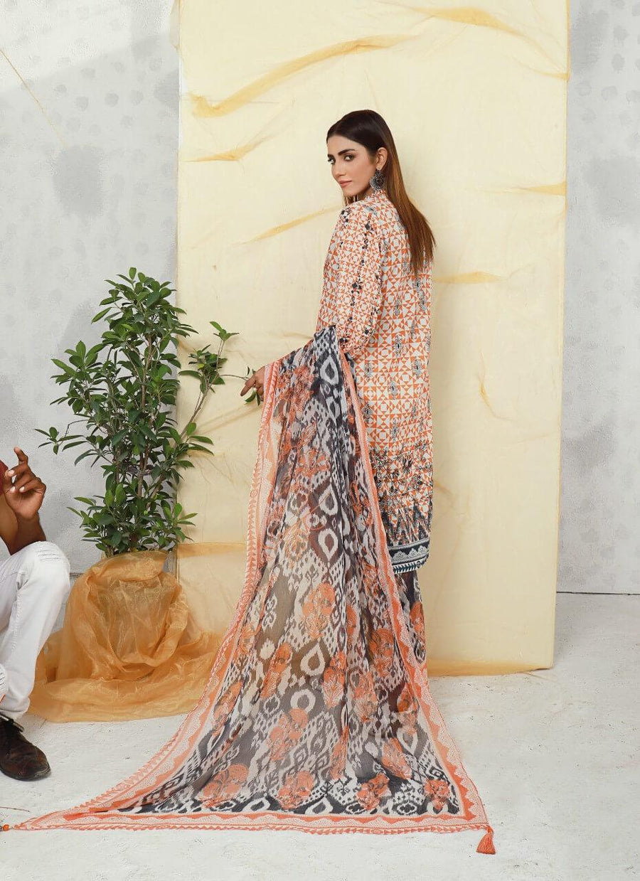 ACE Galleria Digital Embroidered Unstitched 3 Piece Lawn Suit ACE-12051 - FaisalFabrics.pk