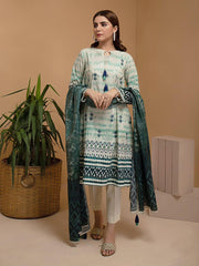 ACE Galleria Digital Embroidered Cambric Unstitched 3pc Suit ACE 12074 - FaisalFabrics.pk