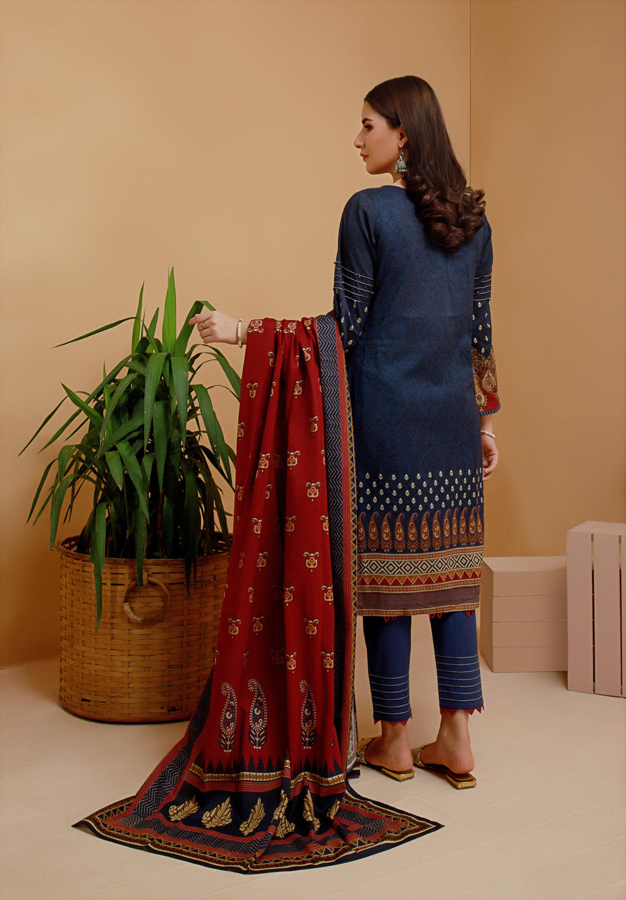 ACE Galleria Digital Printed Unstitched 3 Piece Cambric Suit ACE 12081 - FaisalFabrics.pk