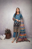 ACE Galleria Digital Embroidered Unstitched 3pc Khaddar Suit ACE 12092