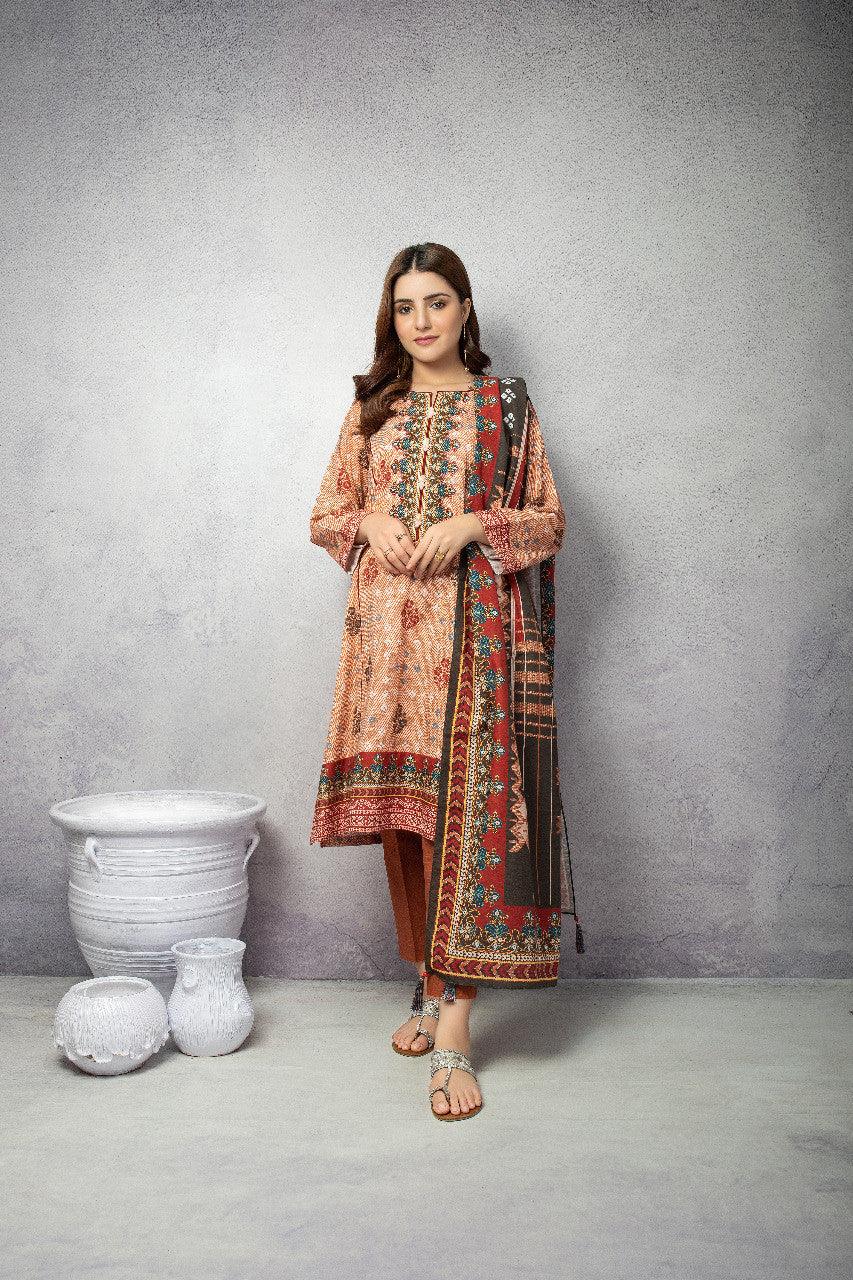 ACE Galleria Digital Printed Unstitched 3 Piece Khaddar Suit ACE 12097 - FaisalFabrics.pk