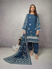 ACE Galleria Digital Embroidered Khaddar Unstitched 3pc Suit ACE 12112 - FaisalFabrics.pk