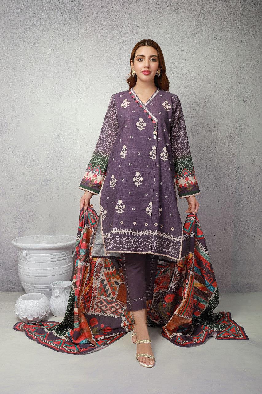 ACE Galleria Digital Printed Unstitched 3 Piece Khaddar Suit ACE 12113 - FaisalFabrics.pk