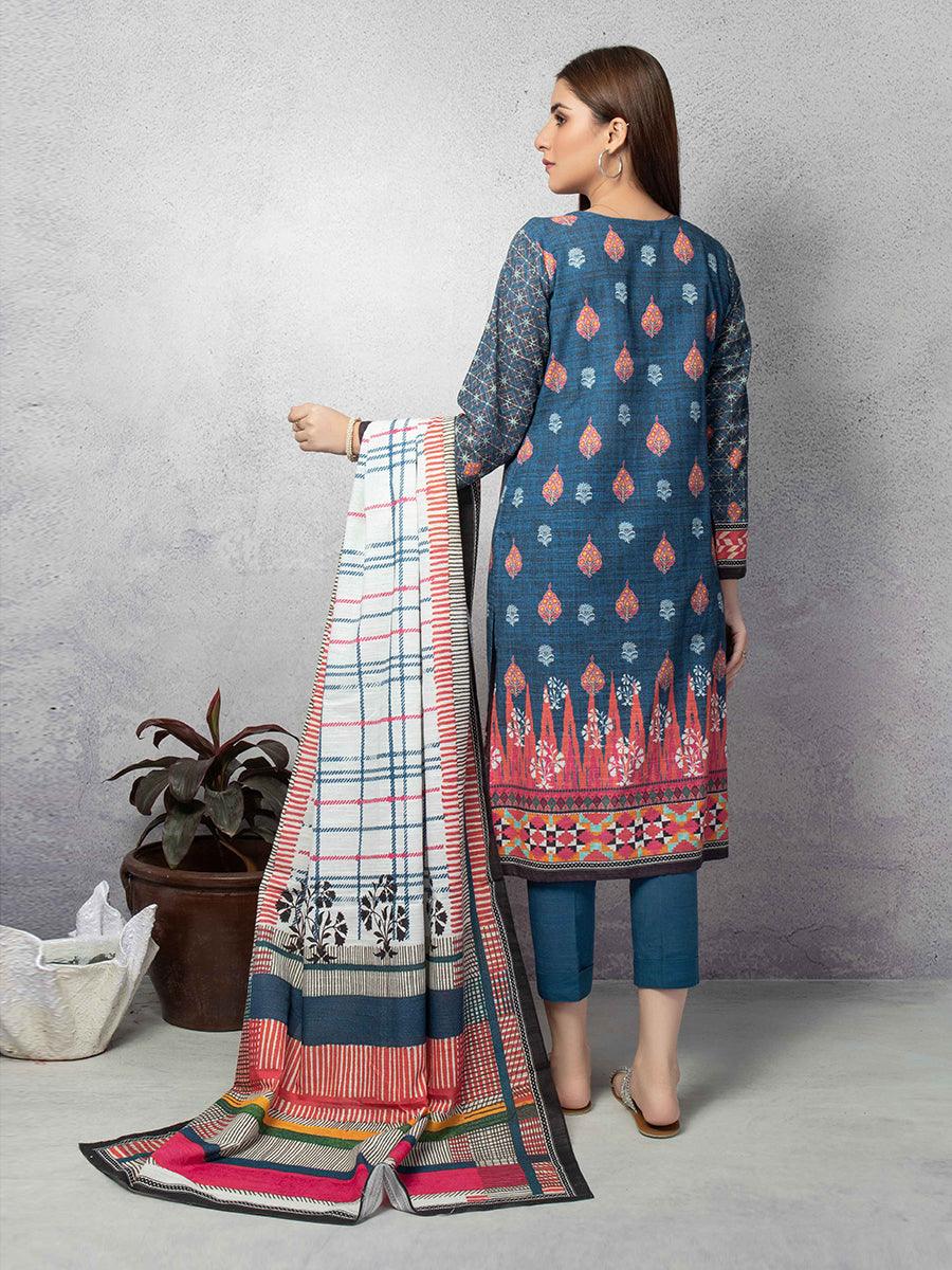 ACE Galleria Digital Embroidered Unstitched 3PC Khaddar Suit ACE 12118 - FaisalFabrics.pk