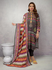 ACE Galleria Digital Printed Unstitched 3 Piece Khaddar Suit ACE 12124 - FaisalFabrics.pk