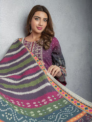 ACE Galleria Digital Embroidered Unstitched 3pc Khaddar Suit ACE 12128 - FaisalFabrics.pk