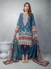 ACE Galleria Digital Embroidered Unstitched 3pc Khaddar Suit ACE 12131 - FaisalFabrics.pk