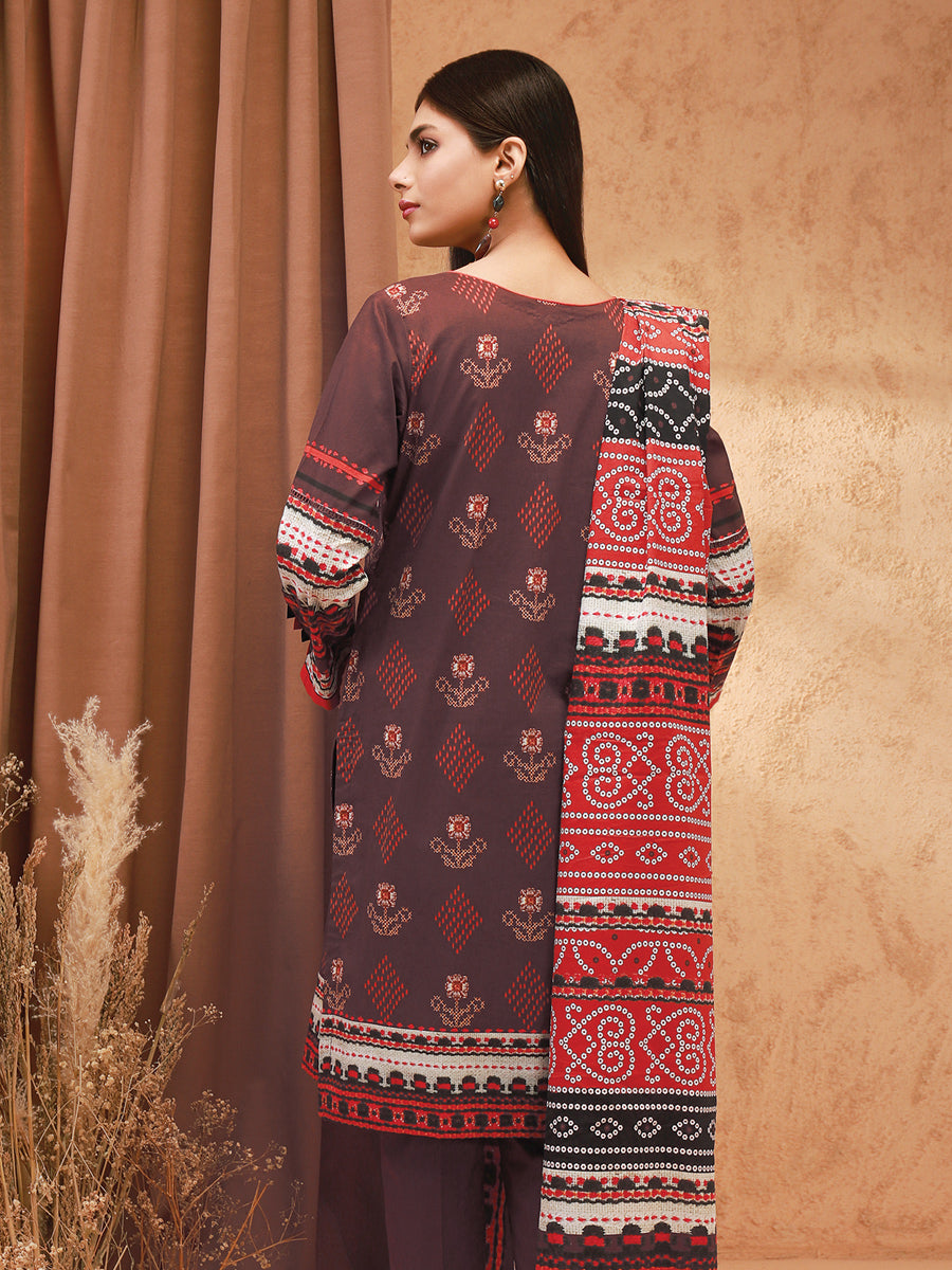 ACE Galleria Digital Embroidered Unstitched 3Pc Khaddar Suit ACE 12136 - FaisalFabrics.pk
