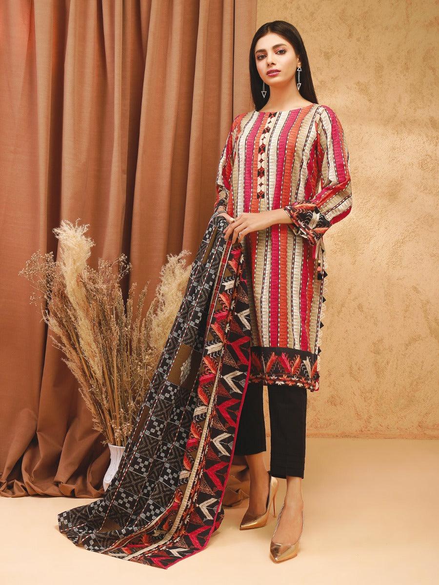 ACE Galleria Digital Printed Unstitched 3 Piece Khaddar Suit ACE 12140 - FaisalFabrics.pk
