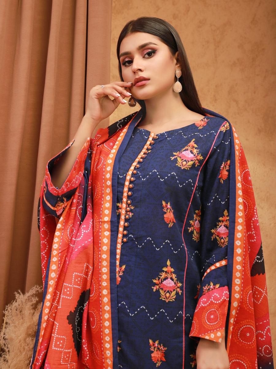 ACE Galleria Digital Printed Unstitched 3 Piece Khaddar Suit ACE 12142 - FaisalFabrics.pk