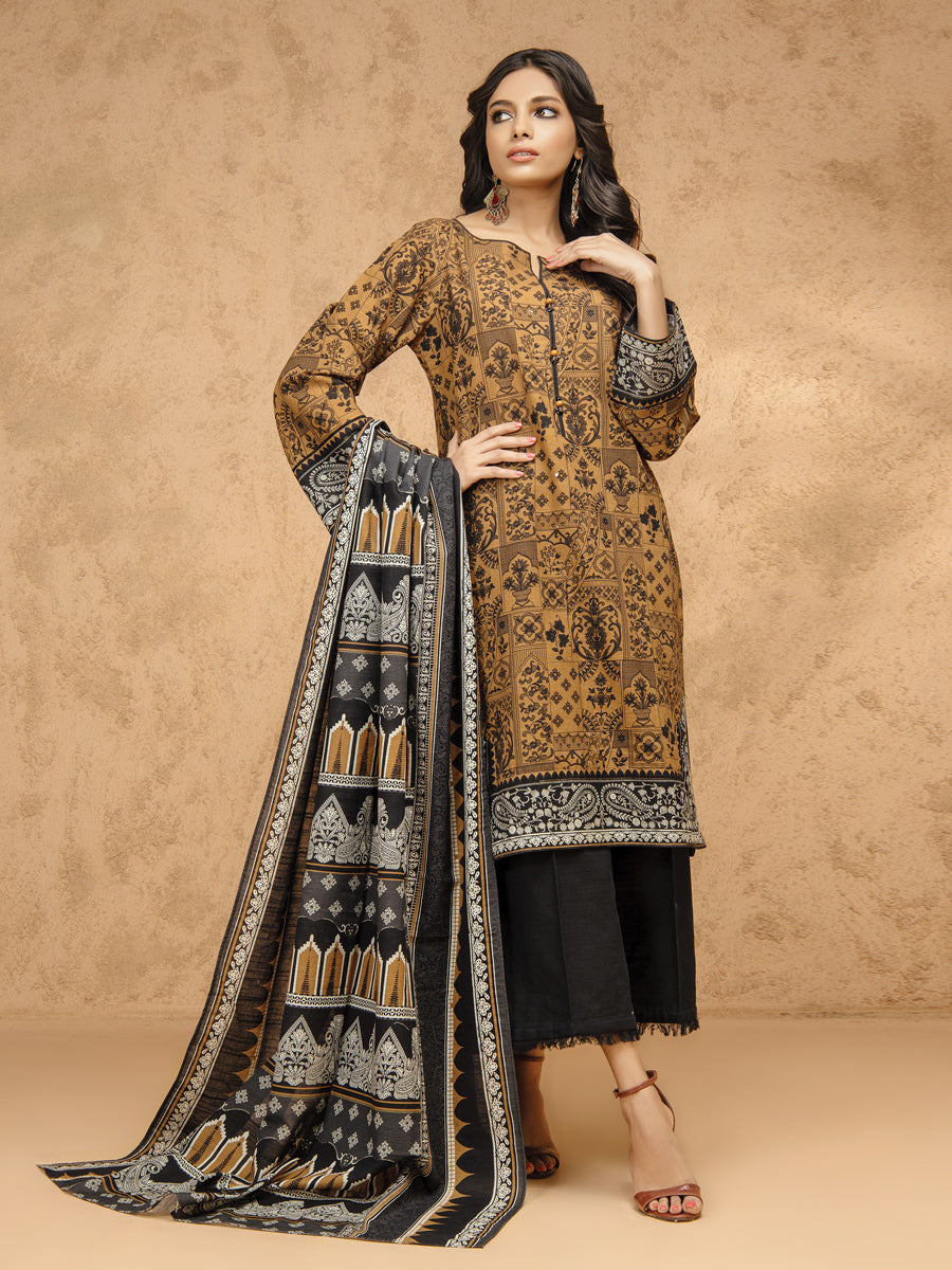 ACE Galleria Digital Printed Unstitched 3 Piece Khaddar Suit ACE 12148 - FaisalFabrics.pk
