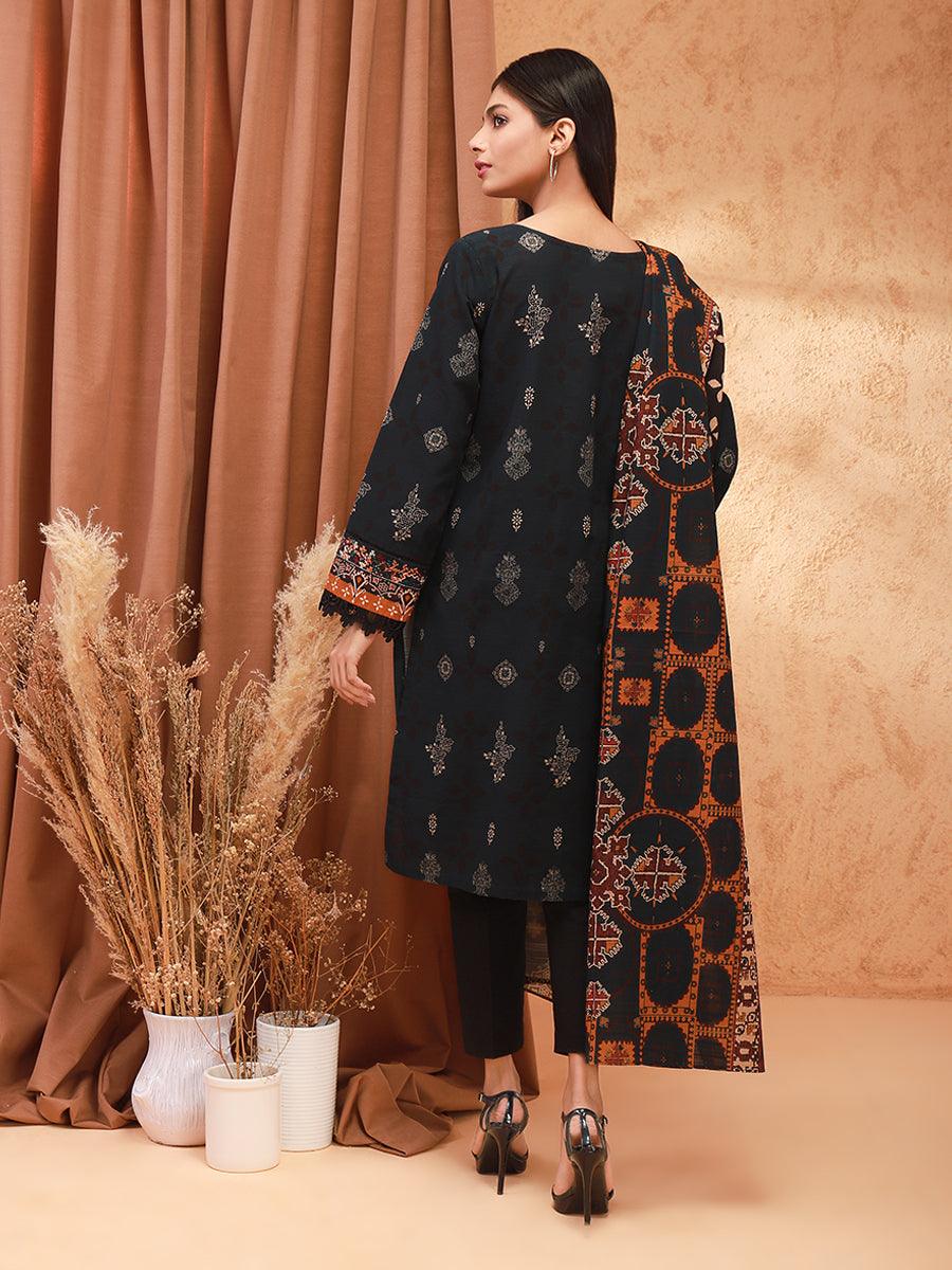 ACE Galleria Digital Embroidered Unstitched 2pc Khaddar Suit ACE 12167 - FaisalFabrics.pk