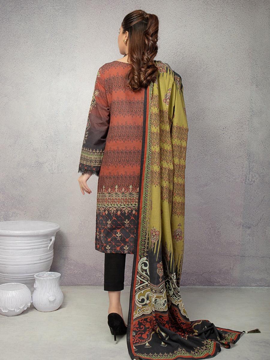 ACE Galleria Digital Embroidered Unstitched 2pc Khaddar Suit ACE 12168 - FaisalFabrics.pk