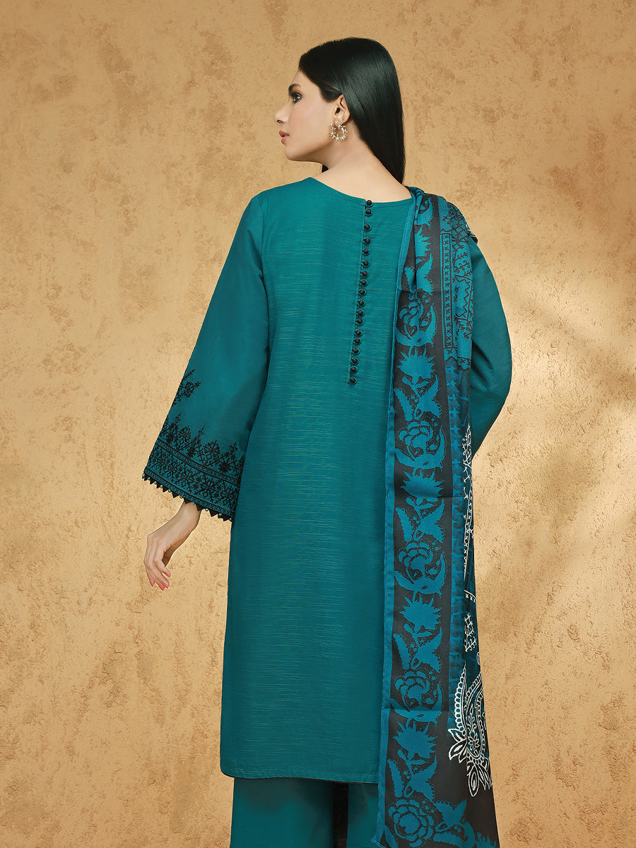 ACE Galleria Embroidered Unstitched 3Pc Marina Twill Suit ACE 12234 - FaisalFabrics.pk