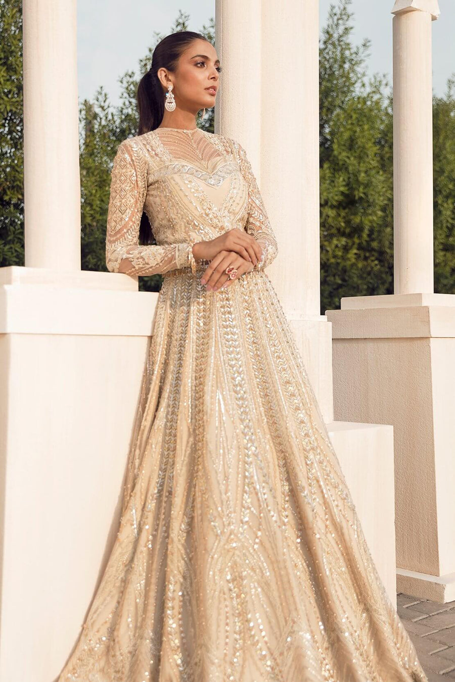 Reign Reignaissance Luxury Wedding Unstitched 3Pc Suit - ADARA - FaisalFabrics.pk
