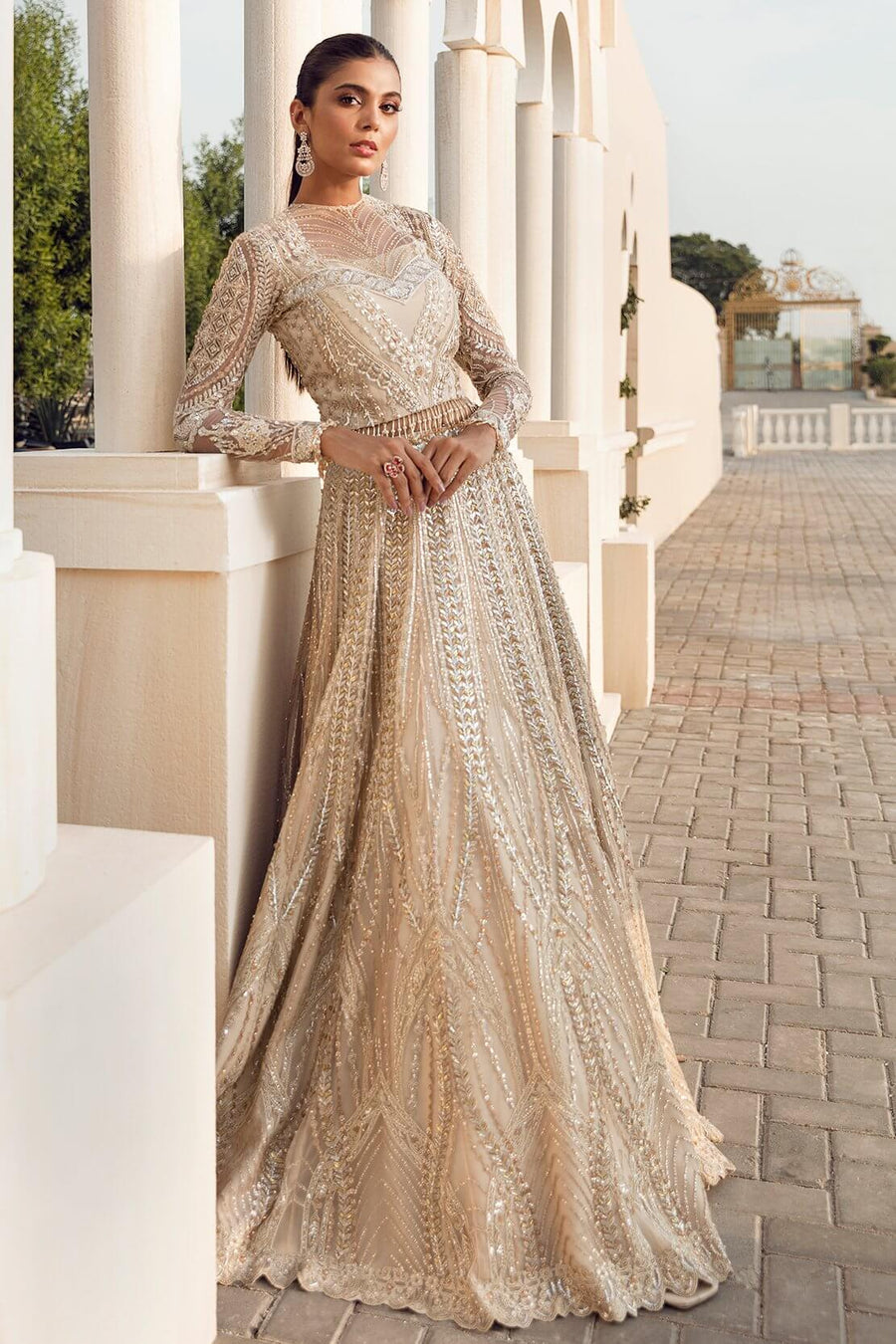 Reign Reignaissance Luxury Wedding Unstitched 3Pc Suit - ADARA - FaisalFabrics.pk
