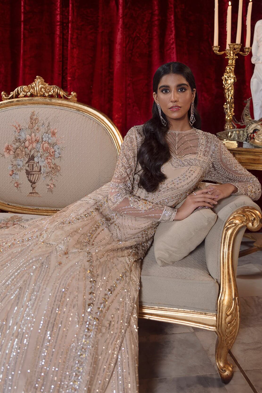 Reign Reignaissance Luxury Wedding Unstitched 3Pc Suit - ADARA - FaisalFabrics.pk