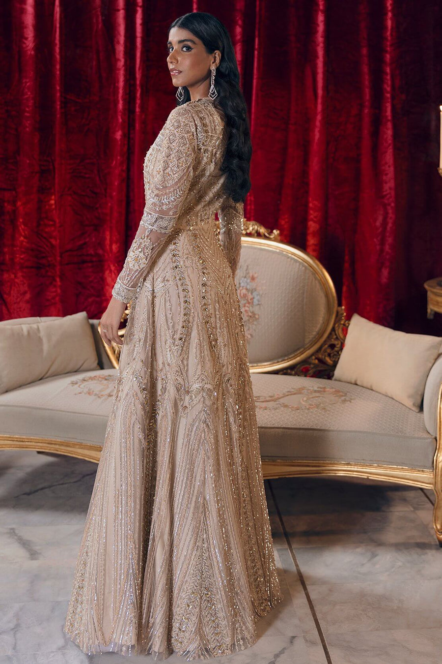 Reign Reignaissance Luxury Wedding Unstitched 3Pc Suit - ADARA - FaisalFabrics.pk