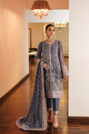 FARASHA Lueur Unstitched Embroidered Luxury Chiffon Suit 08-ADELINE