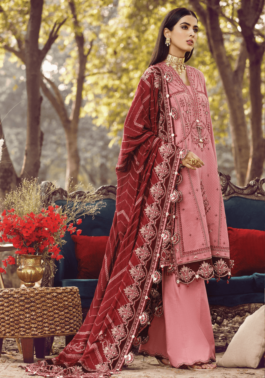 Anaya by Kiran Chaudhry Embroidered Linen 3Pc Suit AEL22-01 AMAL