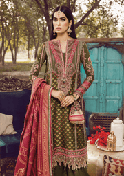 Anaya by Kiran Chaudhry Embroidered Linen 3Pc Suit AEL22-02 NOUR