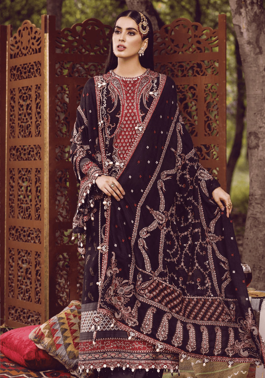 Anaya by Kiran Chaudhry Embroidered Linen 3Pc Suit AEL22-03 LENA