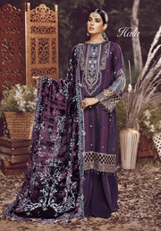 Anaya by Kiran Chaudhry Embroidered Linen 3Pc Suit AEL22-06 HALA