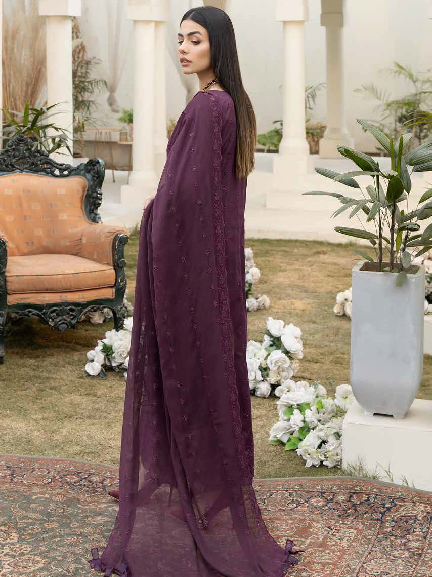 Aafreen by Riaz Arts Embroidered Chikankari Schiffli Lawn 3Pc AF-01