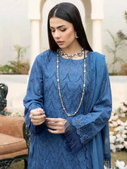 Aafreen by Riaz Arts Embroidered Chikankari Schiffli Lawn 3Pc AF-07