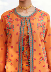 Hussain Rehar Mausam Eid Lawn Unstitched Embroidered 3Pc Suit - AFTAB