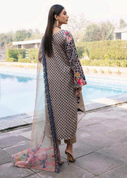 Charizma Aaghaz Unstitched Embroidered Lawn 3Piece Suit AG-01