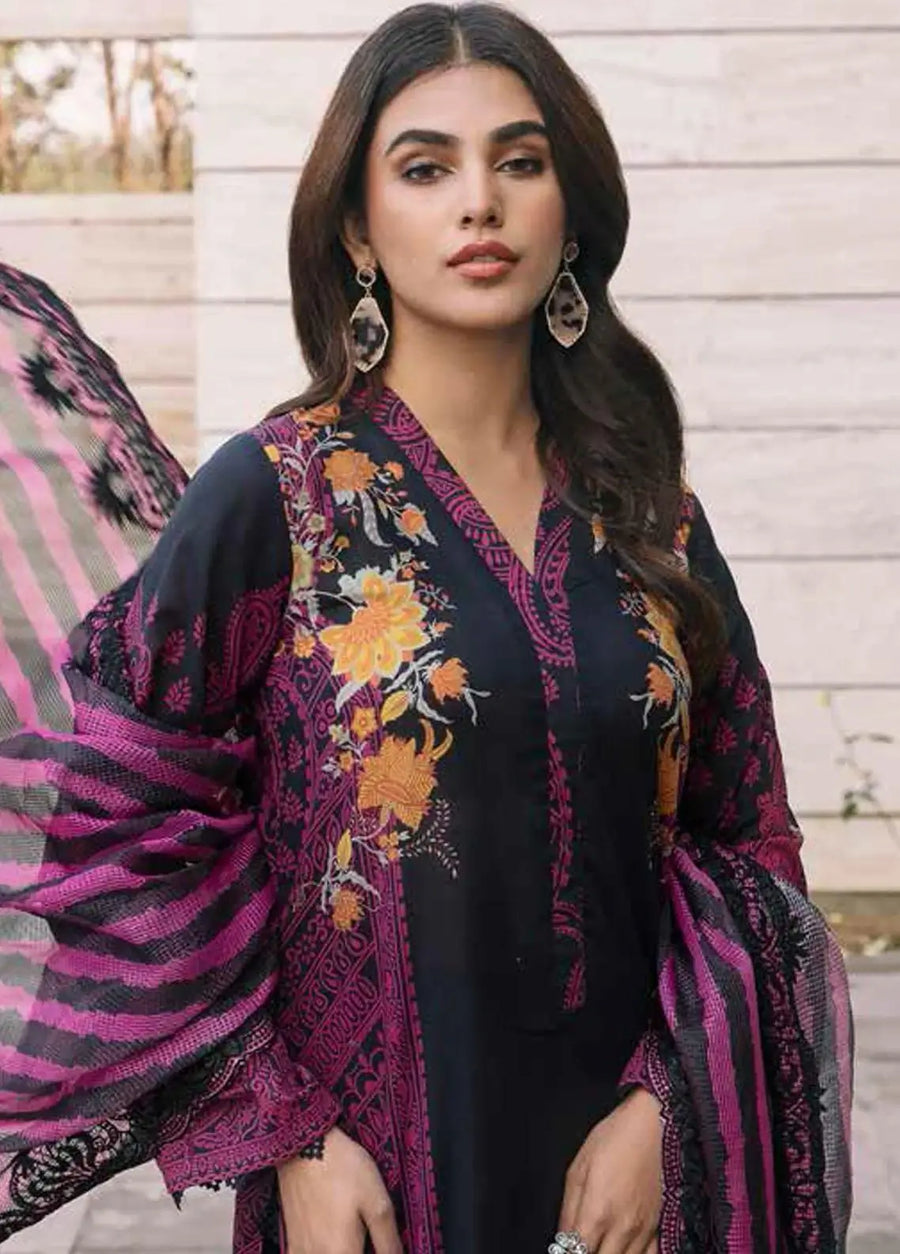 Charizma Aaghaz Unstitched Embroidered Lawn 3Piece Suit AG-04