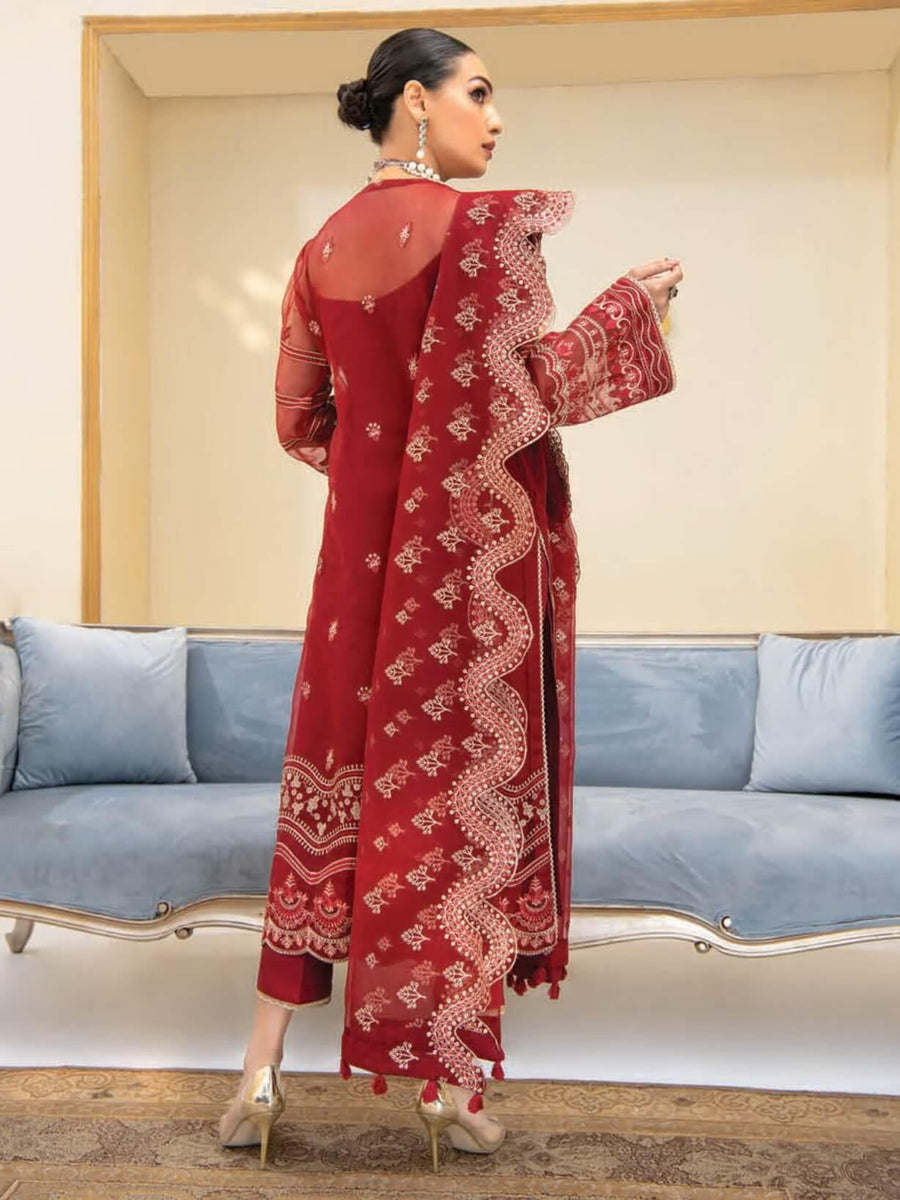 AIK Atelier Reveuse Organza & Tulle Embroidered 3 Piece Suit AIK-01 - FaisalFabrics.pk