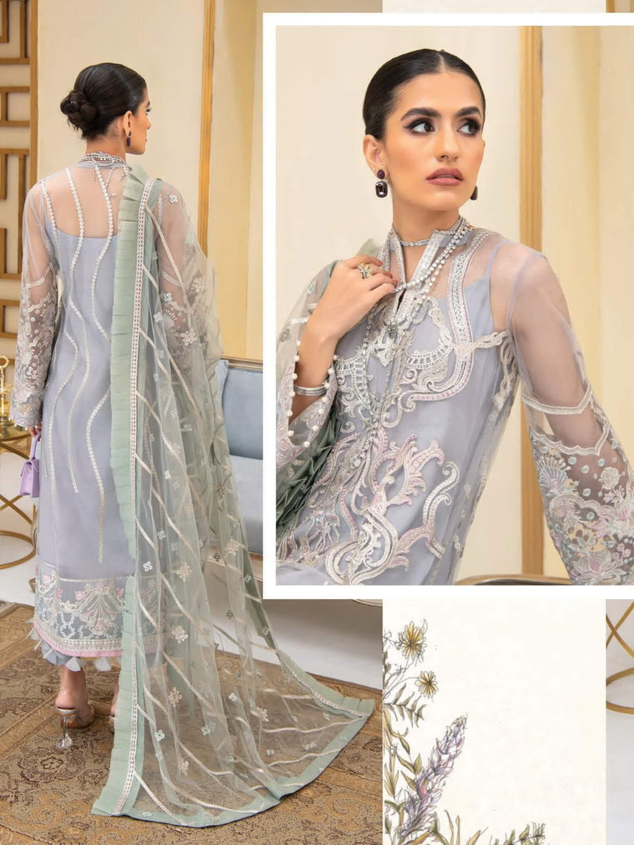 AIK Atelier Reveuse Organza & Tulle Embroidered 3 Piece Suit AIK-02 - FaisalFabrics.pk