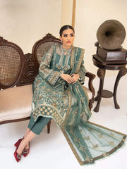 AIK Atelier Reveuse Organza & Tulle Embroidered 3 Piece Suit AIK-05 - FaisalFabrics.pk