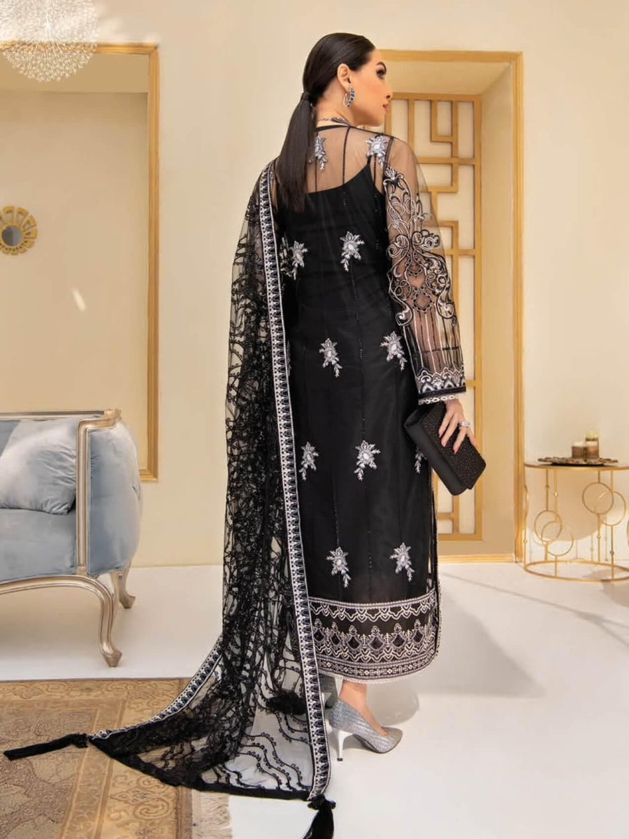 AIK Atelier Reveuse Organza & Tulle Embroidered 3 Piece Suit AIK-06 - FaisalFabrics.pk