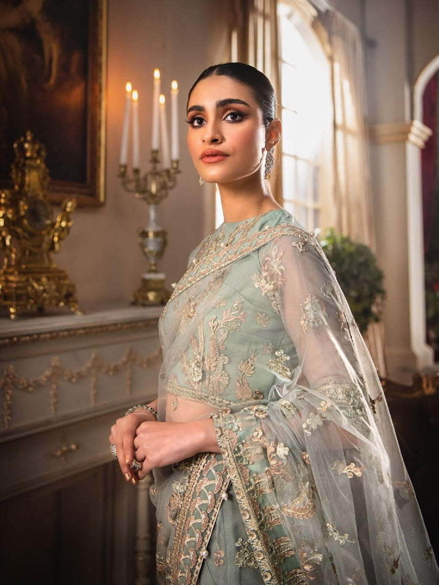 Aik Atelier Casablanca Organza and Tulle Unstitched Saree Look-05 - FaisalFabrics.pk