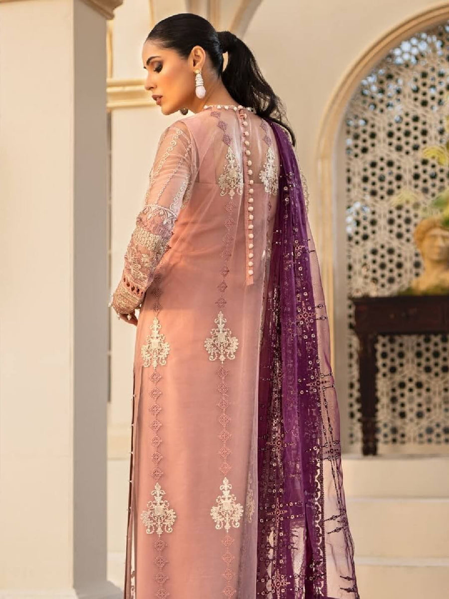 Aik Atelier Casablanca Organza and Tulle Unstitched 3Pc Suit Look-06 - FaisalFabrics.pk